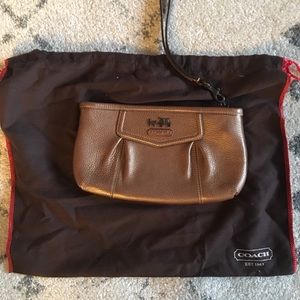 COACH Leather Wristlet